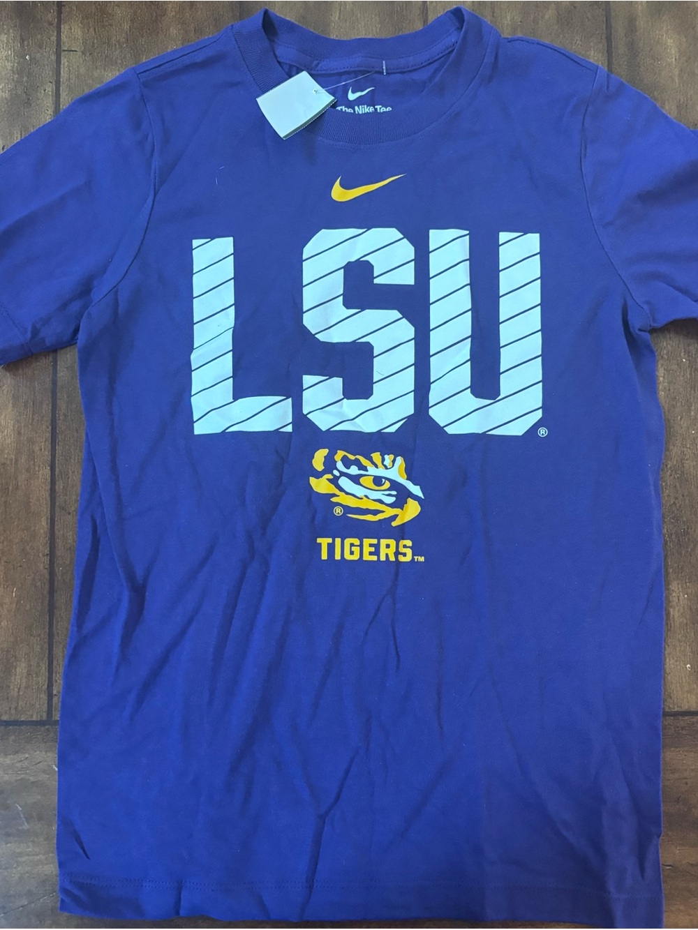 LSU Tigers Youth Medium Short Sleeve T-Shirt New Without Tags